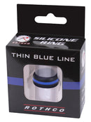 800 Rothco Thin Blue Line Silicone Ring