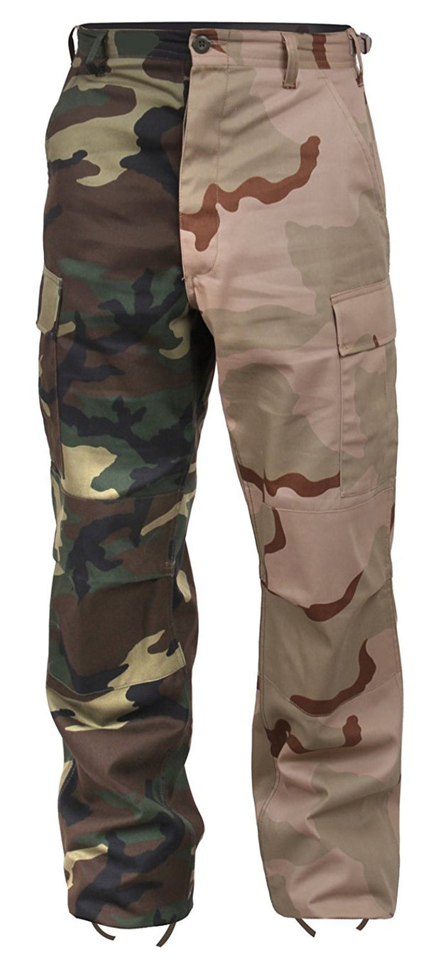 1870 Rothco Two-Tone Camo BDU Pants - Woodland / Tri-Color Camo