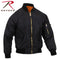 6320 Rothco Lightweight MA-1 Flight Jacket - Black
