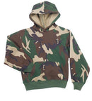 6490 Rothco Kids Pullover Hooded Sweatshirt - Woodland Camo