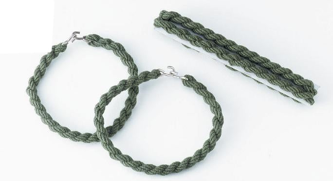 6492 ELASTIC BLOUSING GARTER - FOLIAGE GREEN