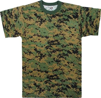 6396 Rothco Kids Digital Camo T-Shirt - Woodland Digital Camo