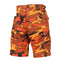 65004 Rothco Colored Camo BDU Shorts - Savage Orange Camo