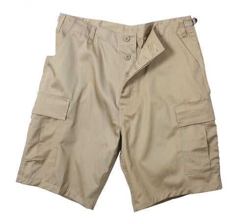 65203 Khaki Poly/Cotton BDU Shorts