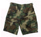 65212 Woodland Camo Poly/Cotton BDU Shorts