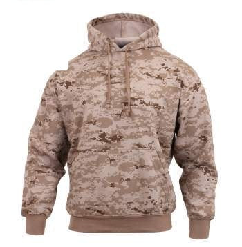 6525 Rothco's Camouflage Hooded Sweatshirt - Desert Digital Camo