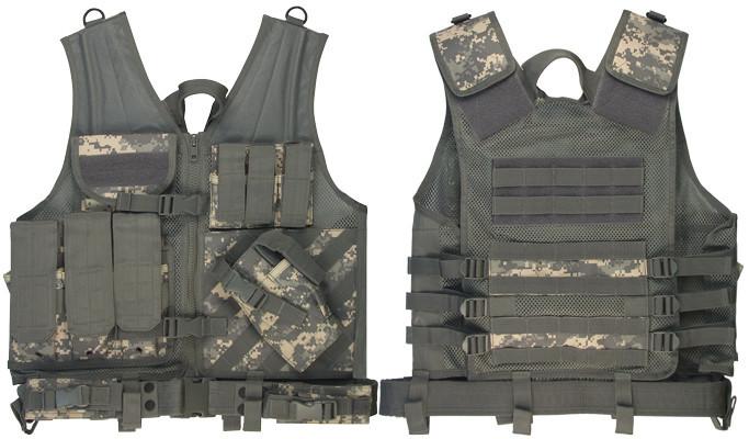 6598 Rothco Army Digital Camo Cross Draw Tactical Vest