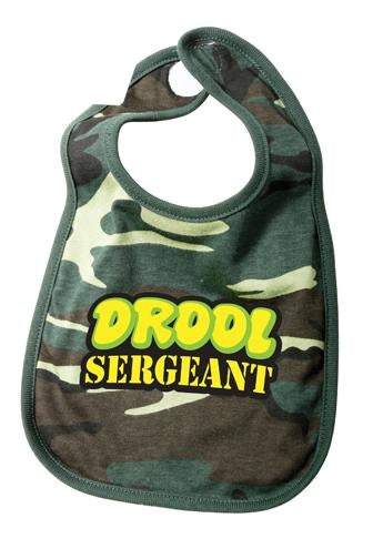66048 ROTHCO INFANT BIB / DROOL SERGEANT - WOODLAND CAMO