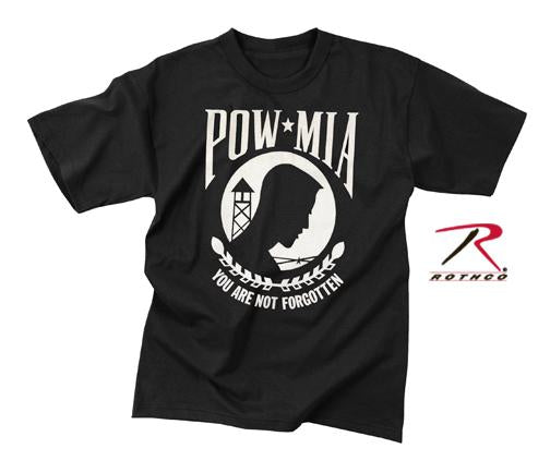6605 Rothco POW/MIA T-Shirt - Black