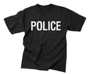 6612 Rothco 2-sided T-shirt / Police - Black
