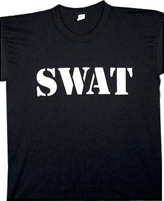 6614 Rothco ''SWAT'' Official Issue Double-sided Raid T-shirts