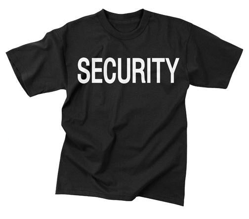 6616 Rothco 2-sided T-shirt / Security - Black