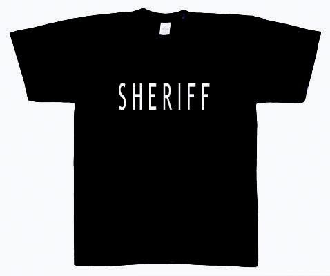6618 Rothco 2-Sided T-Shirt / Sheriff - Black