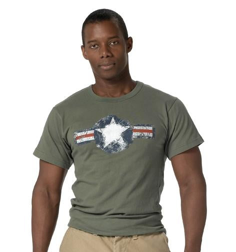 66300 Rothco Vintage Army Air Corp T-shirt - Olive Drab