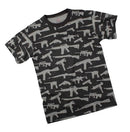 66350 Rothco Vintage T-Shirt - Multi Print ''Guns'' - Black