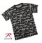 66350 Rothco Vintage T-Shirt - Multi Print ''Guns'' - Black