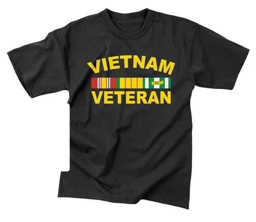 66540 Rothco Vietnam Veteran T-Shirt - Black