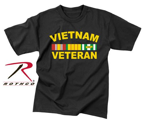 66540 Rothco Vietnam Veteran T-Shirt - Black