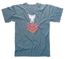 66640 Rothco Vintage ''Naval Rank Insignia'' Blue T-shirt