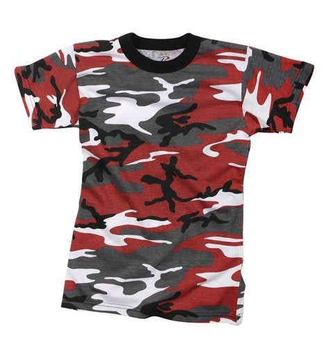 66700 Rothco Kids Camo T-Shirts - Red Camo