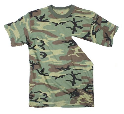 6703 Rothco Kids T-Shirt - Woodland Camo