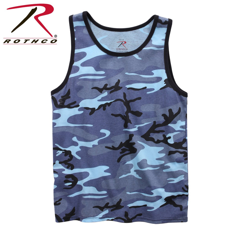 67705 Rothco Camo Tank Top - Sky Blue Camo