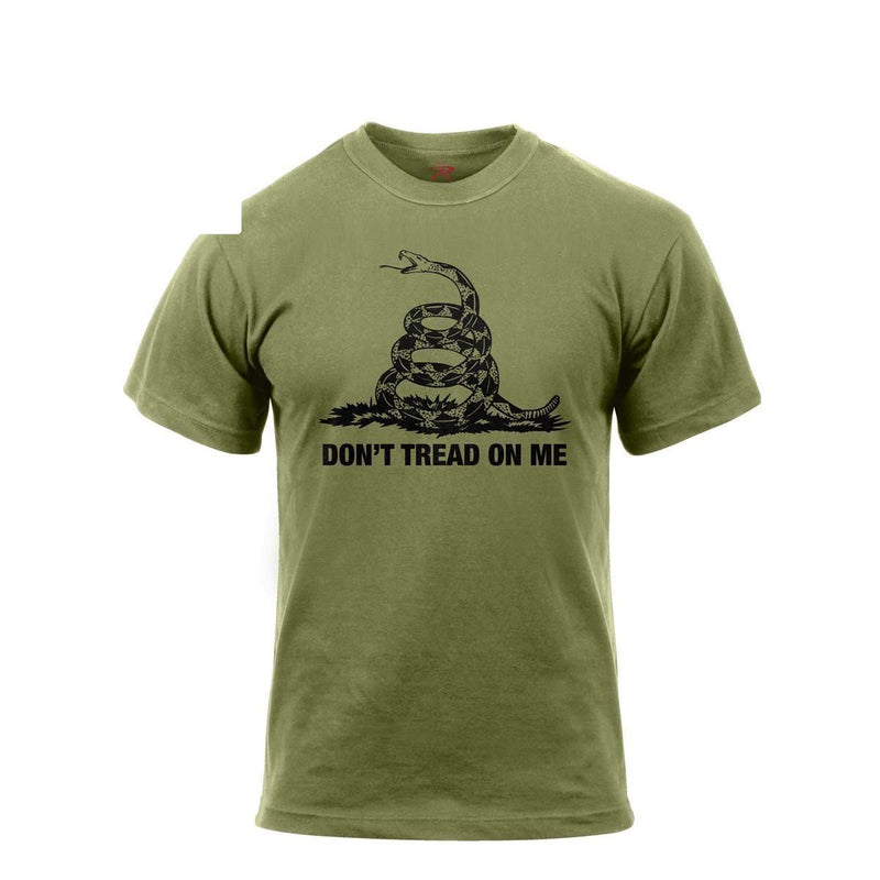 67707 Rothco Don't Tread On Me Vintage T-Shirt - Olive Drab