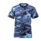 6788 Rothco Colored Camo T-Shirts - Sky Blue Camo