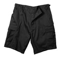 7047 Black Rip Stop BDU Shorts