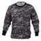 67780 Rothco Long Sleeve Digital Camo T-Shirts - Subdued Urban Digital Camo