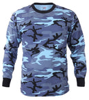 67770 Rothco Long Sleeve Camo T-Shirt - Sky Blue Camo