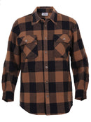 4667 Rothco Extra Heavyweight Buffalo Plaid Flannel Shirts - Brown Plaid