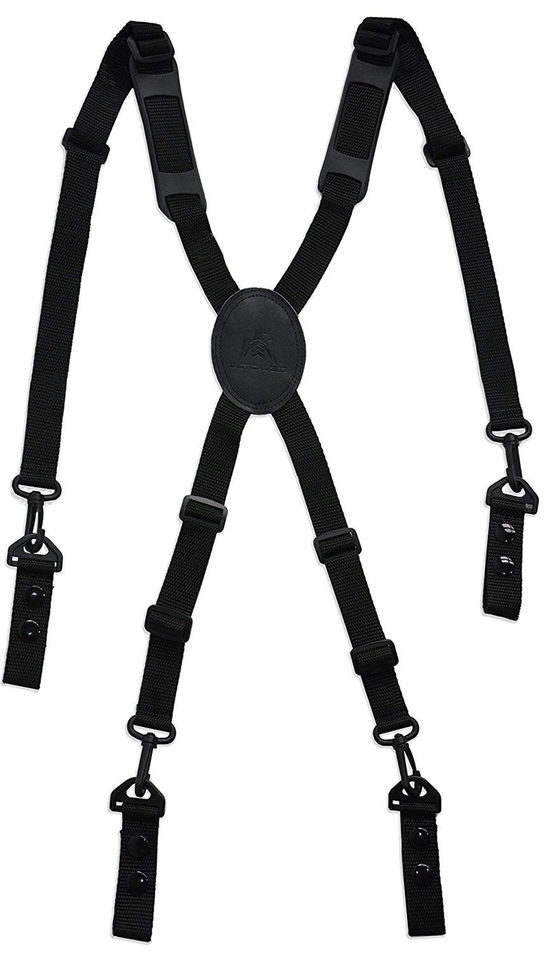 Tactical 365 Operation First Response Nylon Police Duty Belt Suspenders (Metal Hardwear)