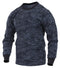 68947 Rothco Long Sleeve Digital Camo T-Shirts - Midnight Digital Camo