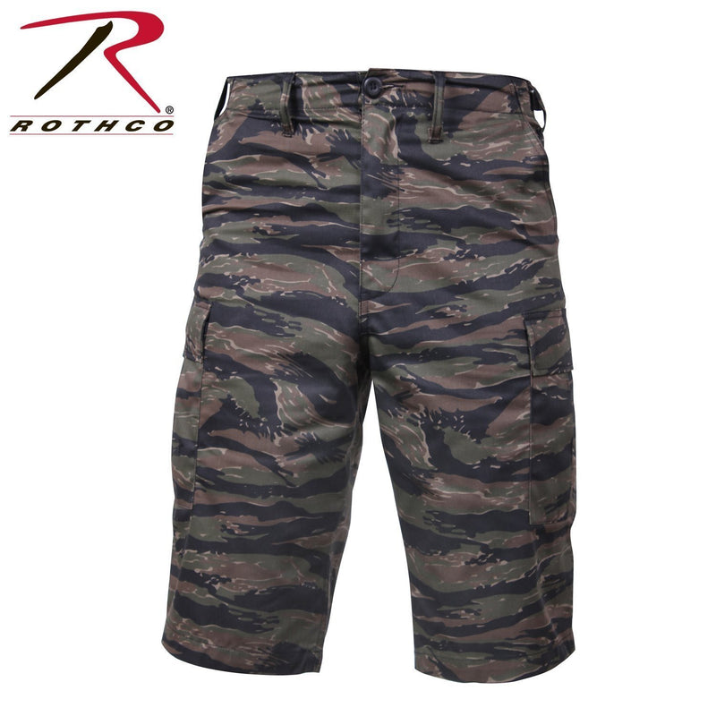 7867 Rothco Long Length Camo BDU Short - Tiger Stripe Camo