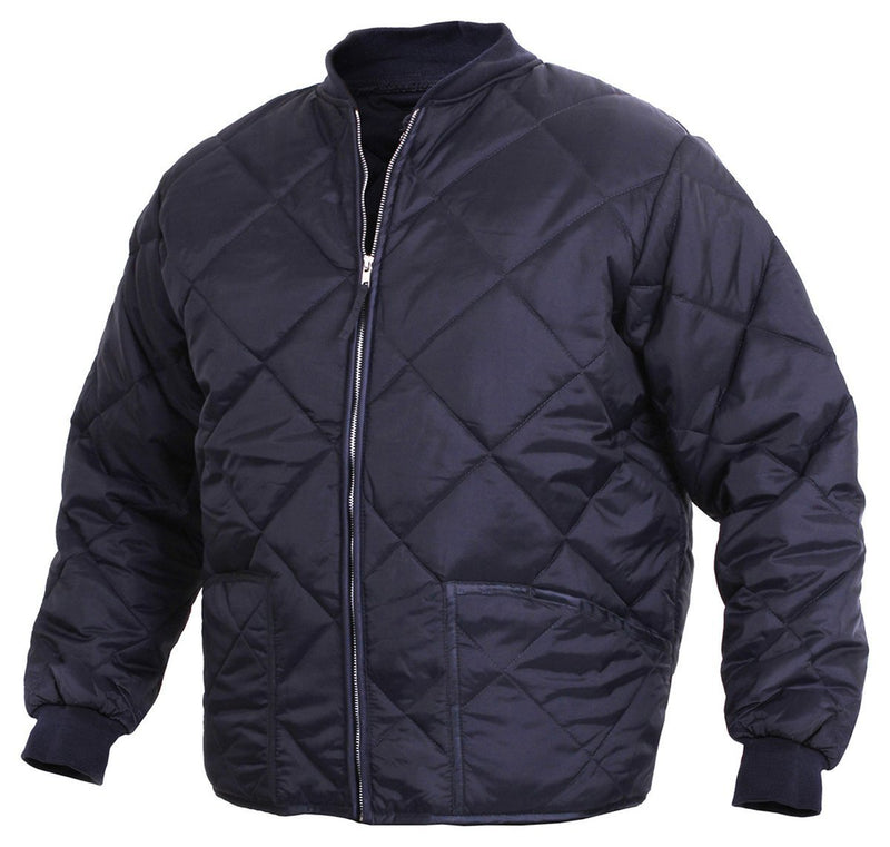 7160 Rothco Diamond Quilted Flight Jackets - Navy Blue