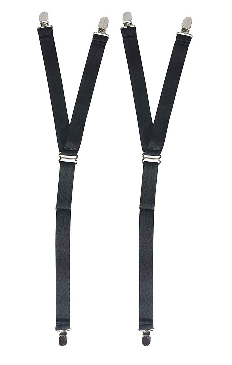 Y-Style Shirt Stays by Tactical 365 | No Slip Clip Undergarment Suspenders, One Size Fits Most, (Blue Line)