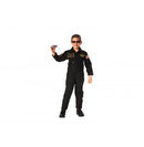 7203 Rothco Kid's Flight Coverall With Patches - Black