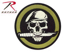 72194 Rothco Military Skull / Knife Patch With Hook Back