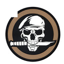 72197 Rothco PVC Military Skull & Knife Morale Patch