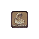72201 Rothco Don't Tread On Me Patch - Hook Backing