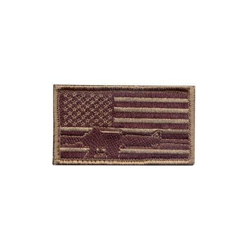 72204 Rothco Subdued Flag / Rifle Patch - Hook Backing