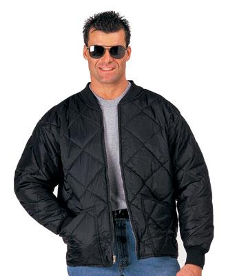 7230 Rothco Black Diamond Quilted Flight Jacket