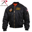 7250 Rothco MA-1 Flight Jacket with Patches - Black