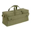 7263 Rothco Canvas Jumbo Tool Bag With Brass Zipper - Olive Drab