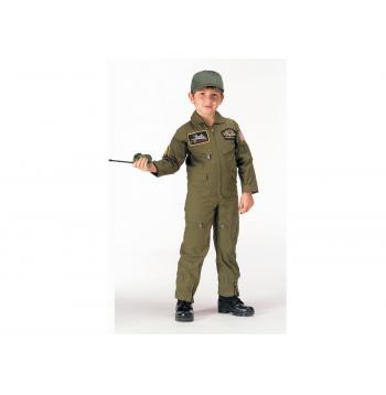 7302 Rothco Kid's Flight Coverall With Patches - Olive Drab