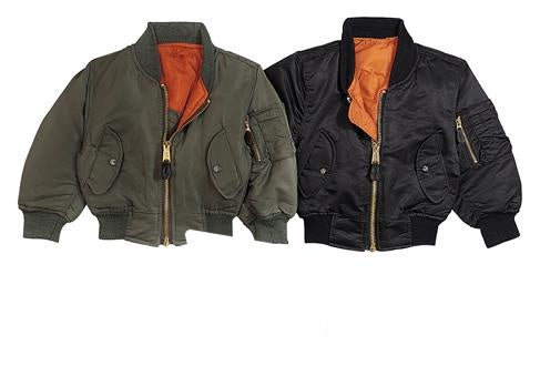 7311 Rothco Kids Black MA-1 Flight Jacket