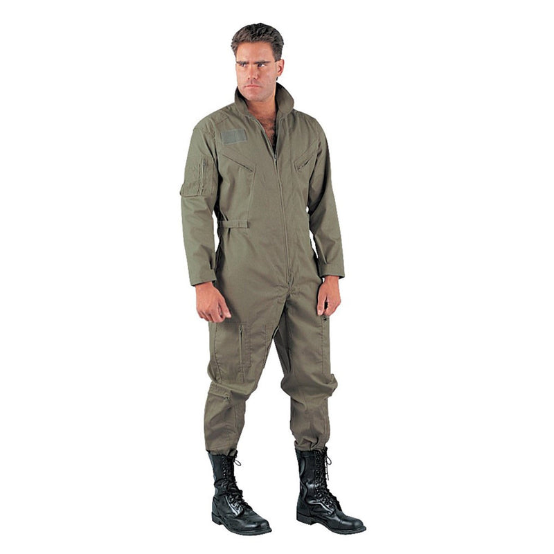 7508 Rothco Khaki Long Sleeve Flightsuits