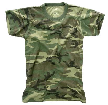 7605 Rothco Kids Vintage T-shirt - Woodland Camo