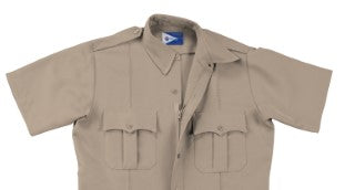 Liberty Uniform Short Sleeve Zipper Shirt Stain Repellent Uniform Apparel, USA Made